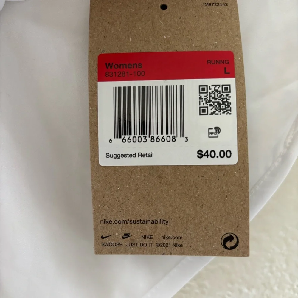 Nike White Athletic Shorts Lightweight Performance - Picture 5 of 6